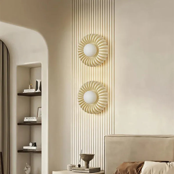 GoldenRay | Strålende Rund Lampe