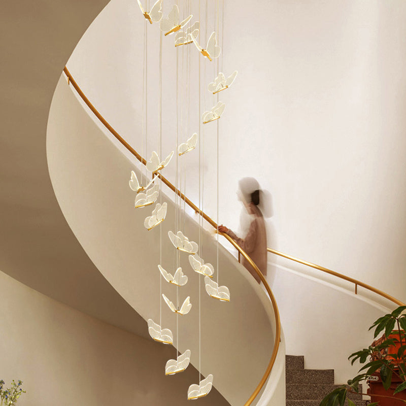 GoldenTwist | Elegant Spiralformet LED Hængelampe