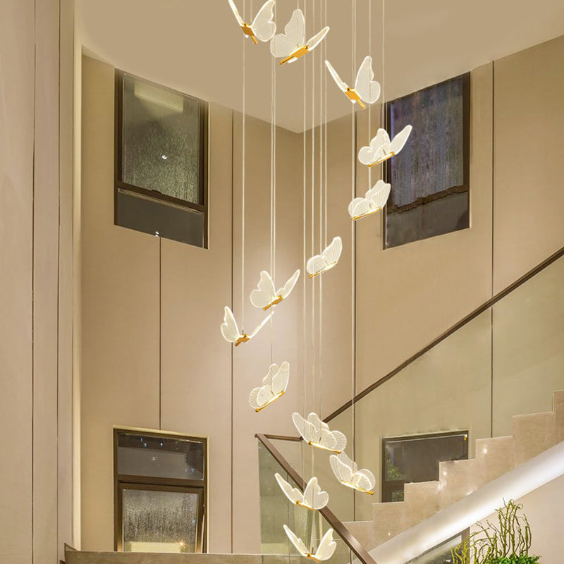 GoldenTwist | Elegant Spiralformet LED Hængelampe