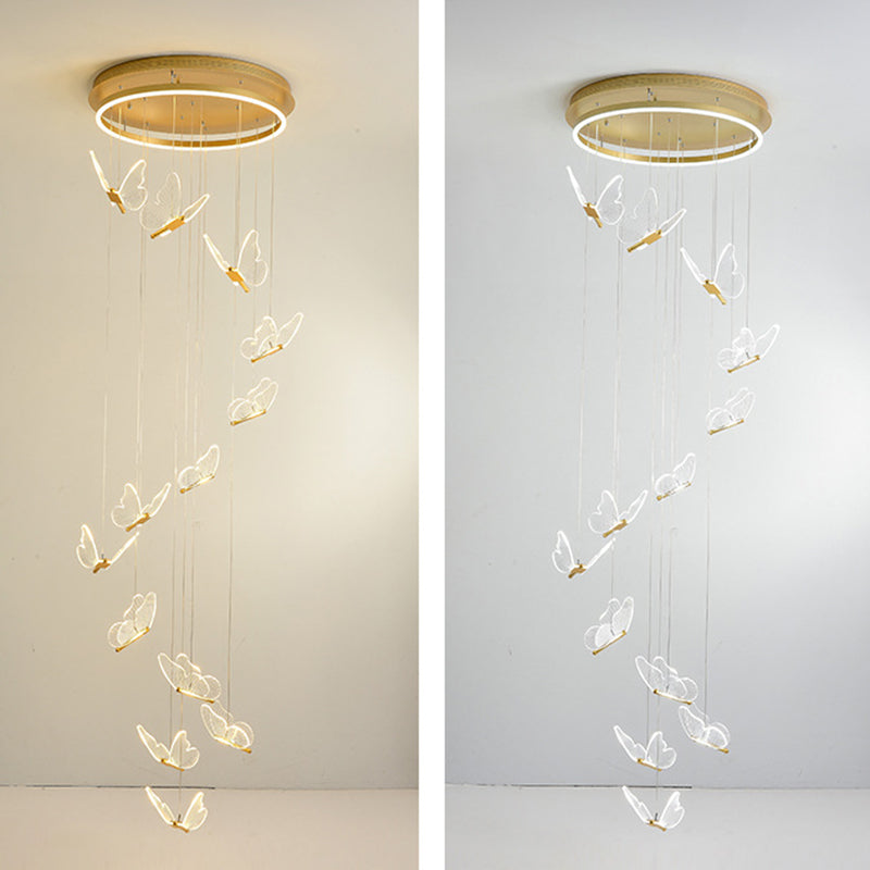GoldenTwist | Elegant Spiralformet LED Hængelampe