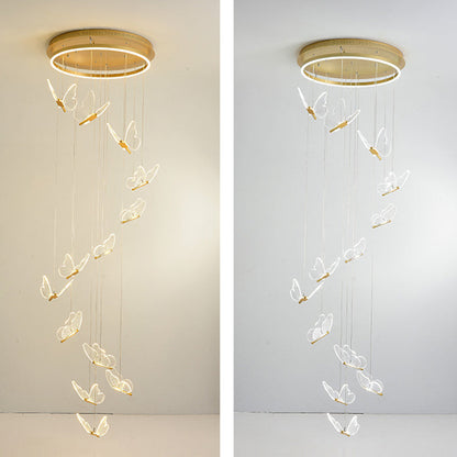 GoldenTwist | Elegant Spiralformet LED Hængelampe
