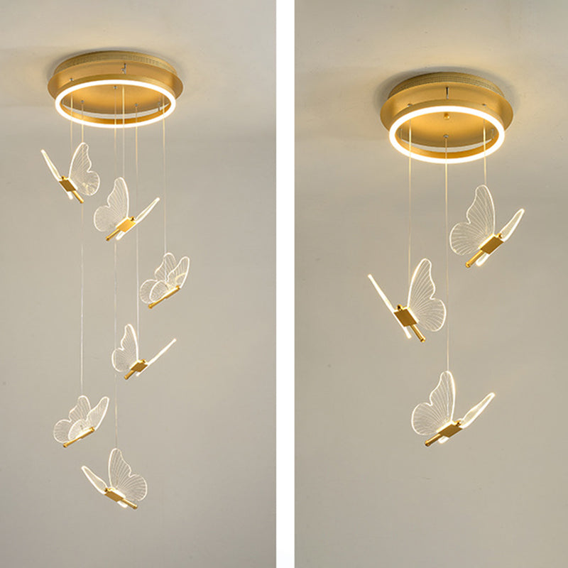 GoldenTwist | Elegant Spiralformet LED Hængelampe