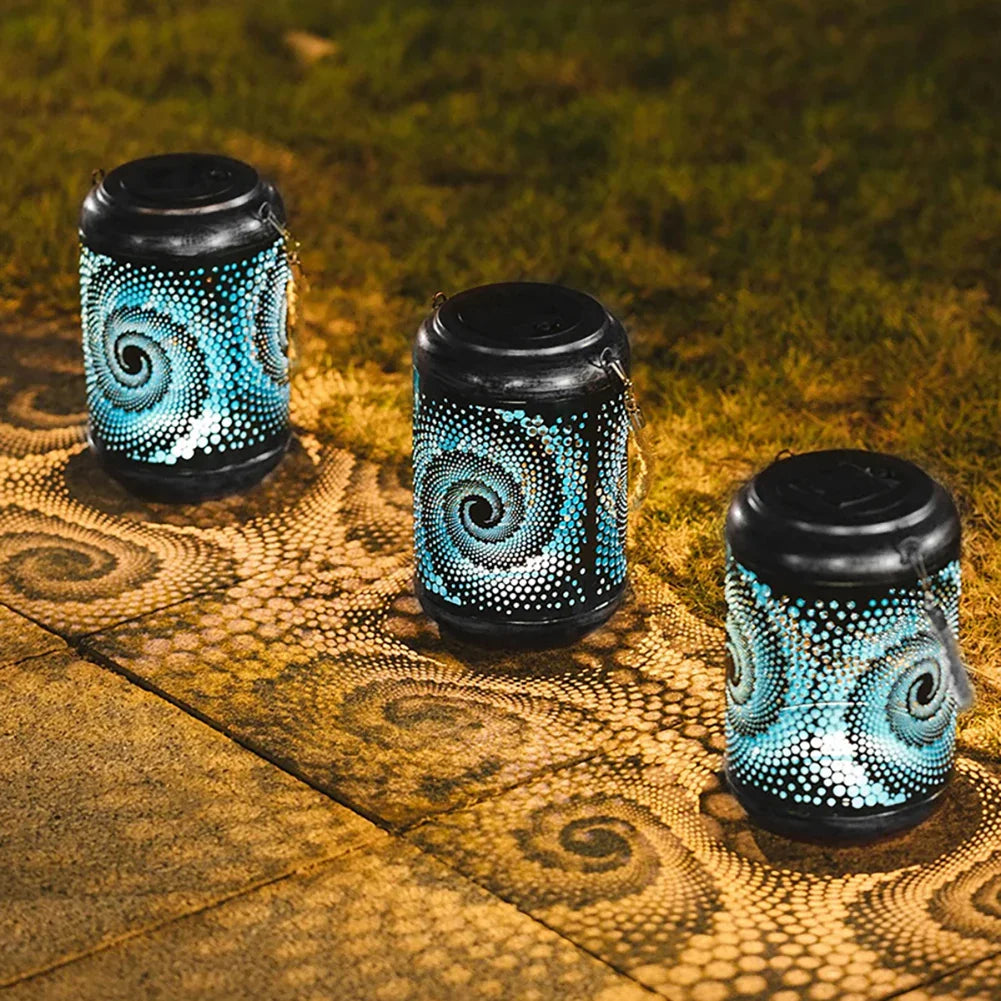 GraphicGlow | Unik 3D Snigel Solcelle Havelampe
