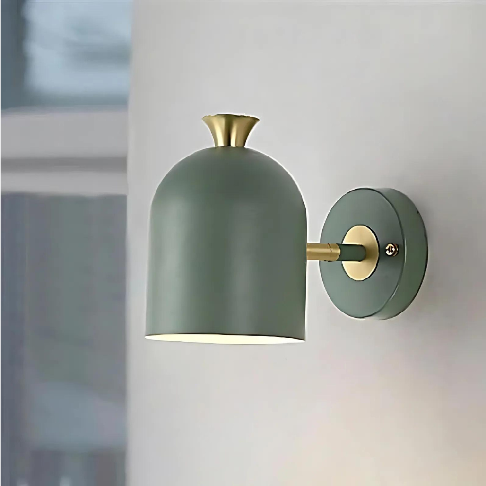 GreenGleam | Stilfuld Grøn Væglampe