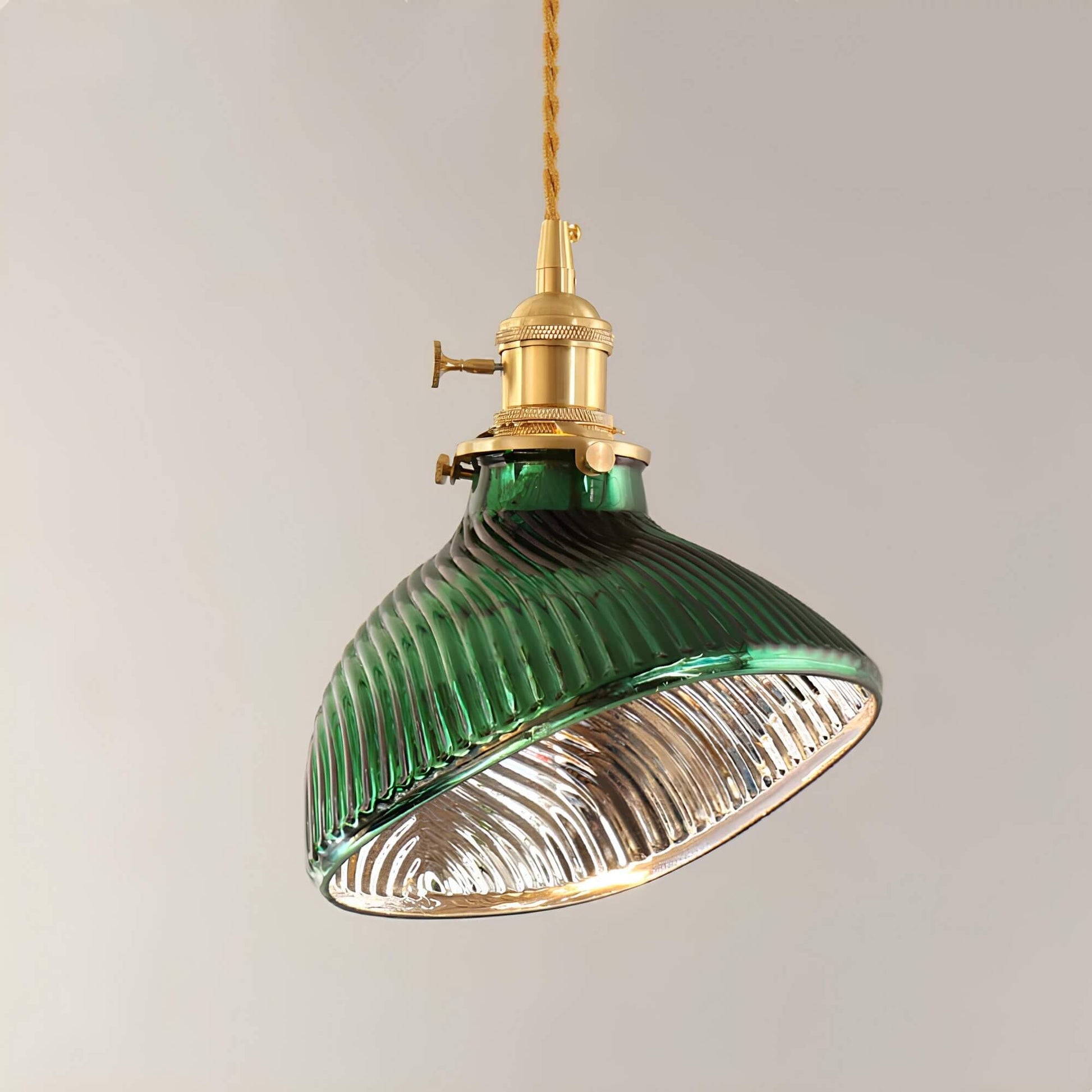 GroveLuxe | Elegant Grøn Loftlampe