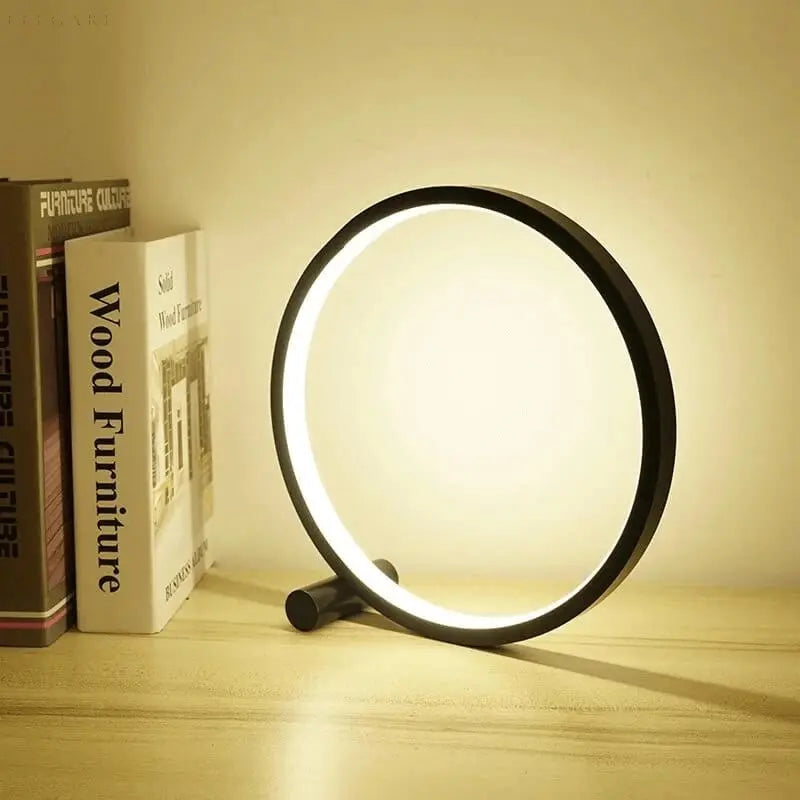 LumiHalo | Minimalistisk & Justerbar Rund Lampe