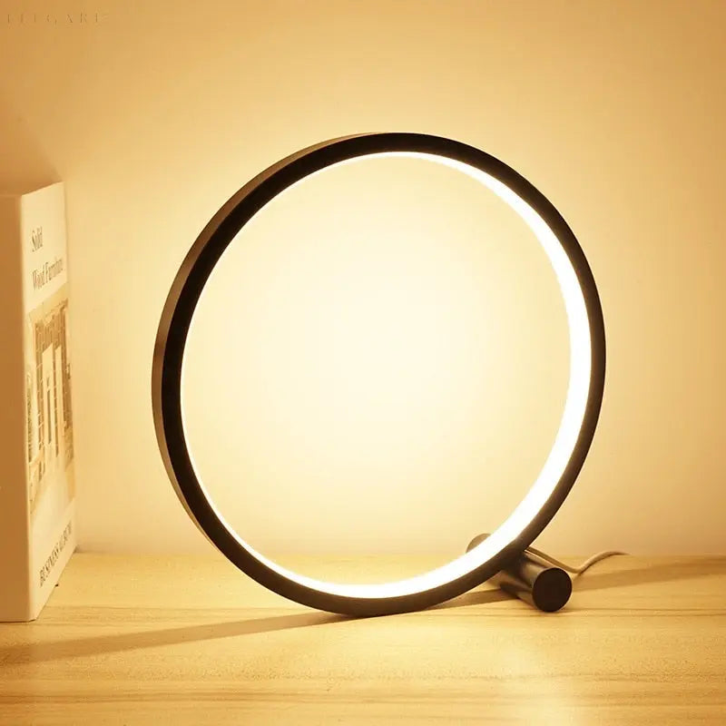 LumiHalo | Minimalistisk & Justerbar Rund Lampe