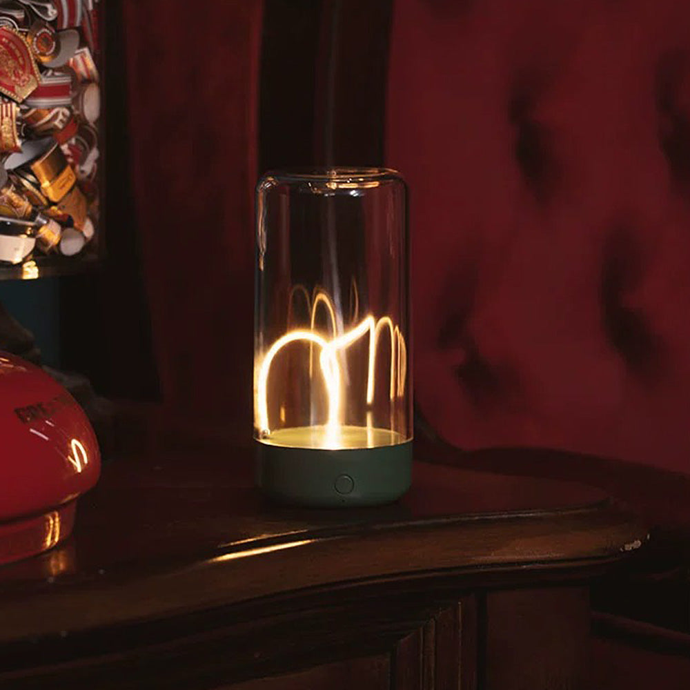 HaloGlass | Transparent Cylinder Bordlampe