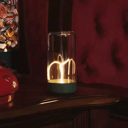 HaloGlass | Transparent Cylinder Bordlampe