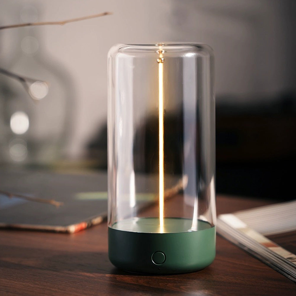 HaloGlass | Transparent Cylinder Bordlampe
