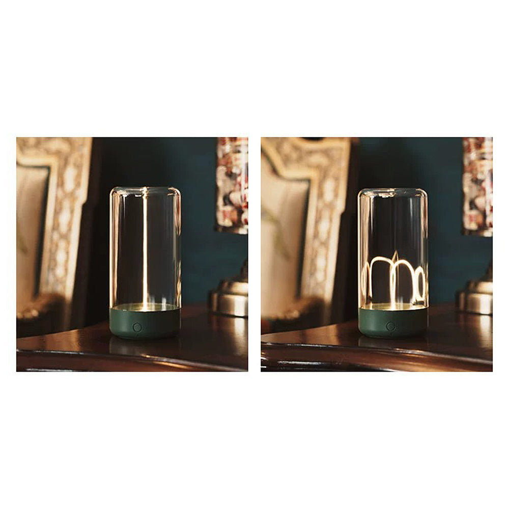 HaloGlass | Transparent Cylinder Bordlampe