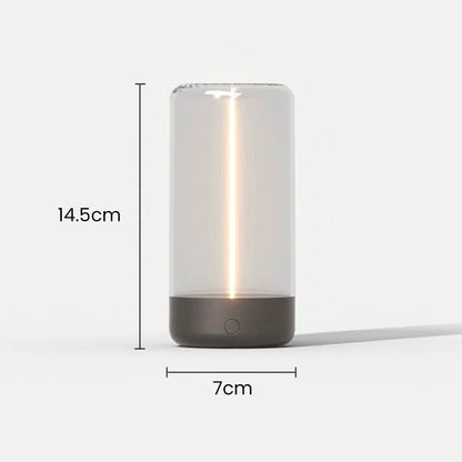 HaloGlass | Transparent Cylinder Bordlampe