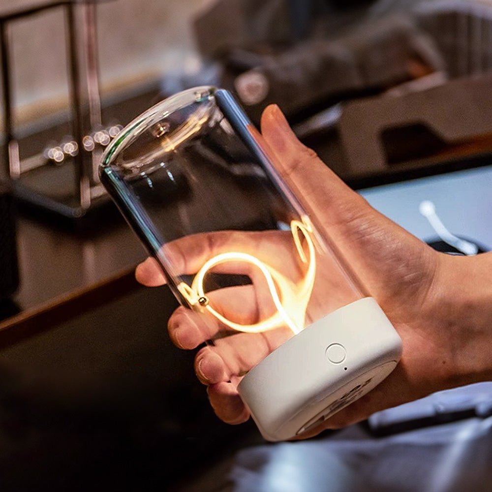 HaloGlass | Transparent Cylinder Bordlampe