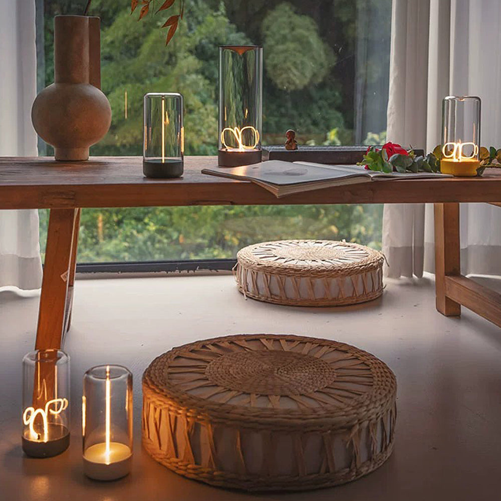 HaloGlass | Transparent Cylinder Bordlampe