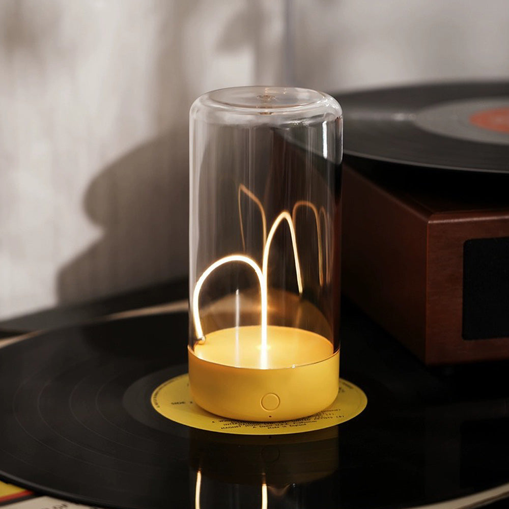 HaloGlass | Transparent Cylinder Bordlampe
