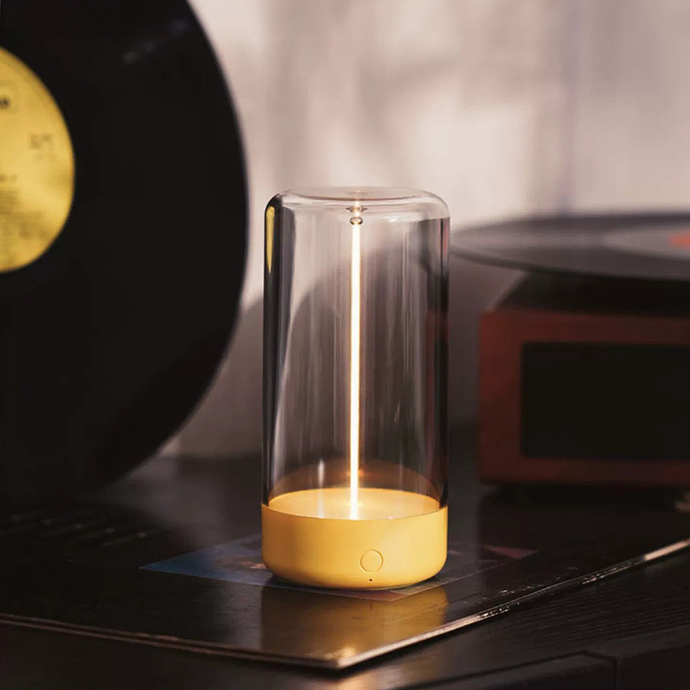 HaloGlass | Transparent Cylinder Bordlampe