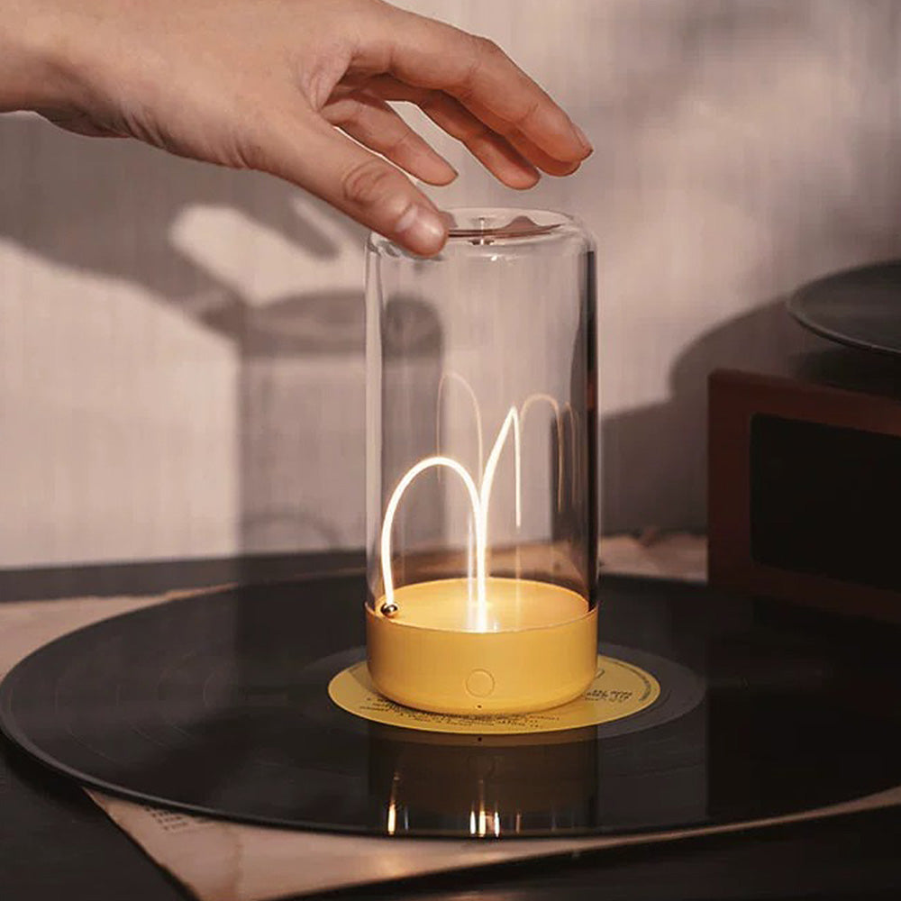 HaloGlass | Transparent Cylinder Bordlampe