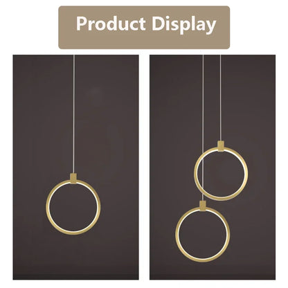 HaloRing | Elegant Dobbelt Ring Hanglampe