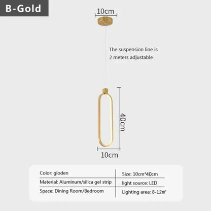HaloRing | Elegant Dobbelt Ring Hanglampe