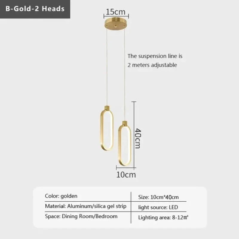 HaloRing | Elegant Dobbelt Ring Hanglampe