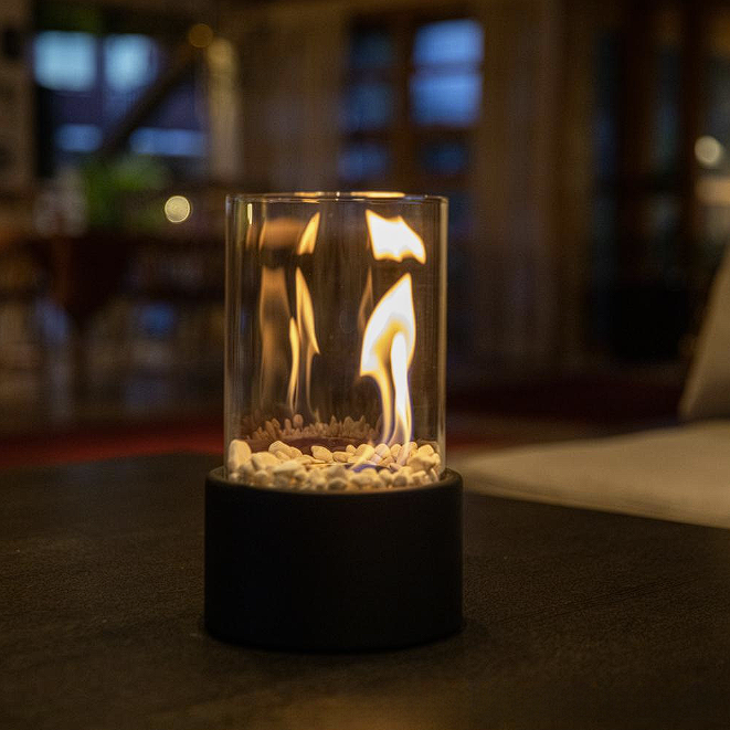 HeatGlow | Bærbar Mini Ildsted & Udendørslampe til Haven
