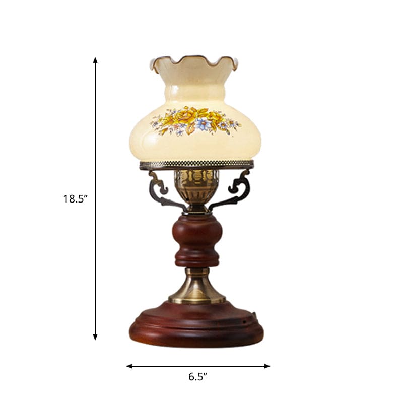 HeritageLight | Klassisk Blomster Glaslampe