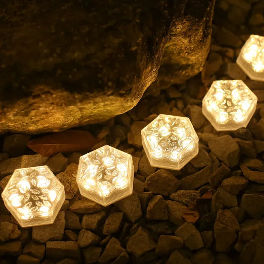 HexaGlow | Solar Stenlamper