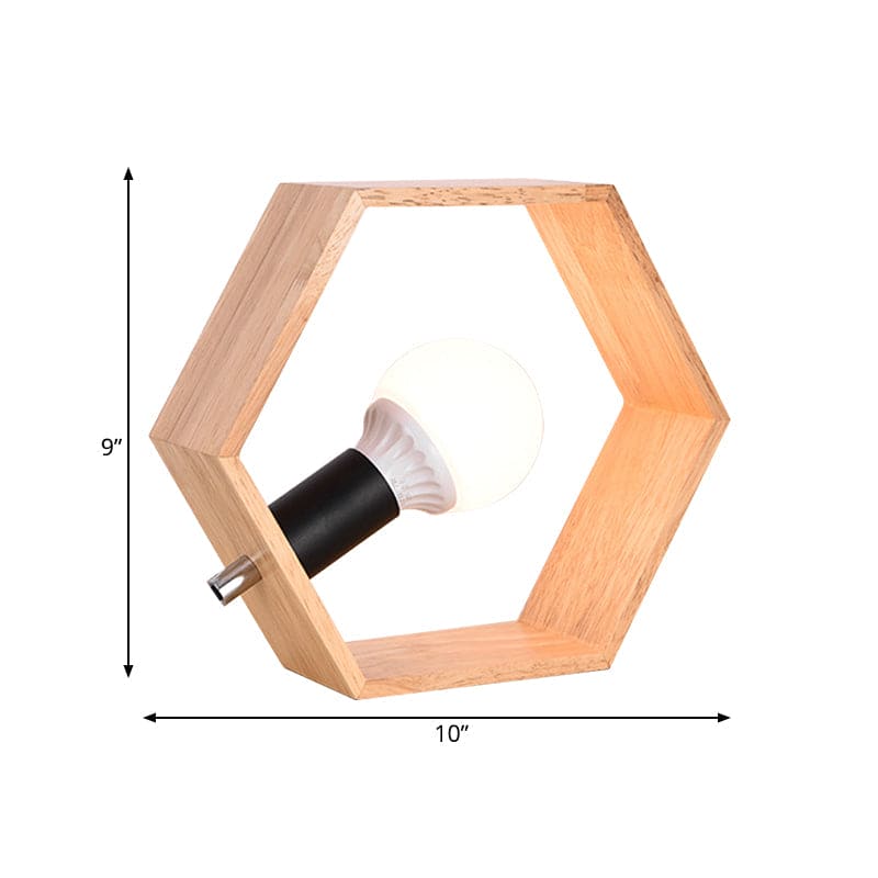 HexaLite | Stilfuld Sekskantet Trælampe