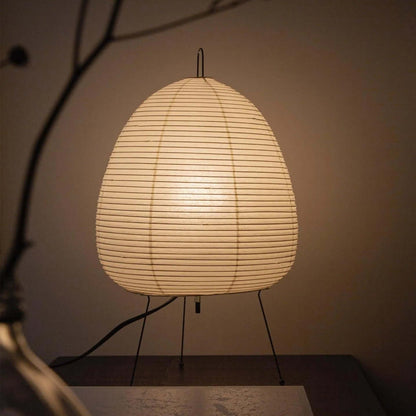 HikariNest | Japansk Bordlampe med Rispapirskærm og Beroligende Glød
