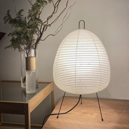 HikariNest | Japansk Bordlampe med Rispapirskærm og Beroligende Glød