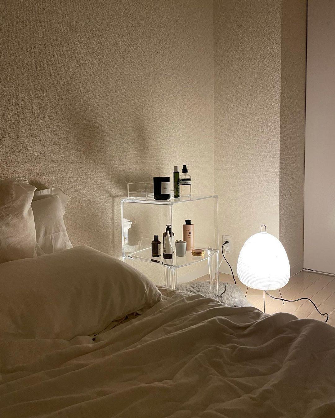 HikariNest | Japansk Bordlampe med Rispapirskærm og Beroligende Glød