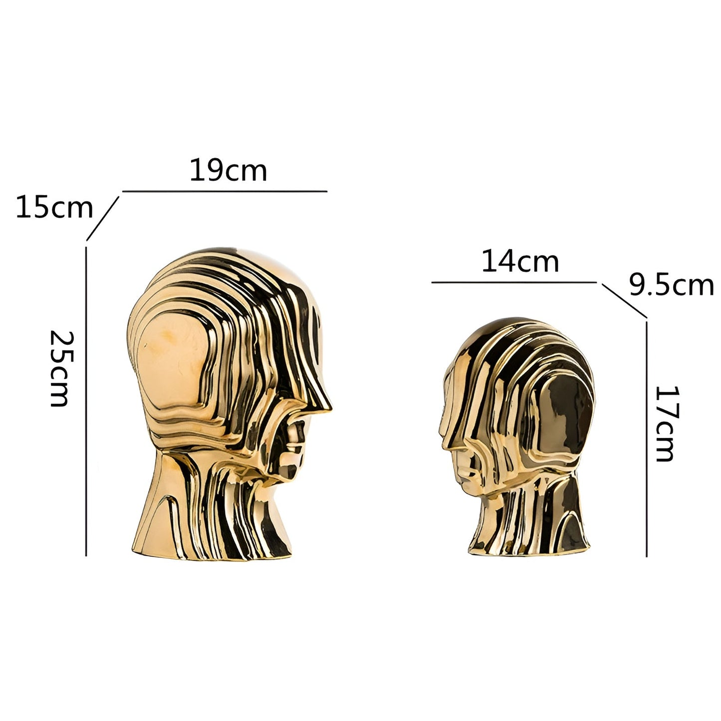 GalacticHead | Keramisk Hovedskulptur