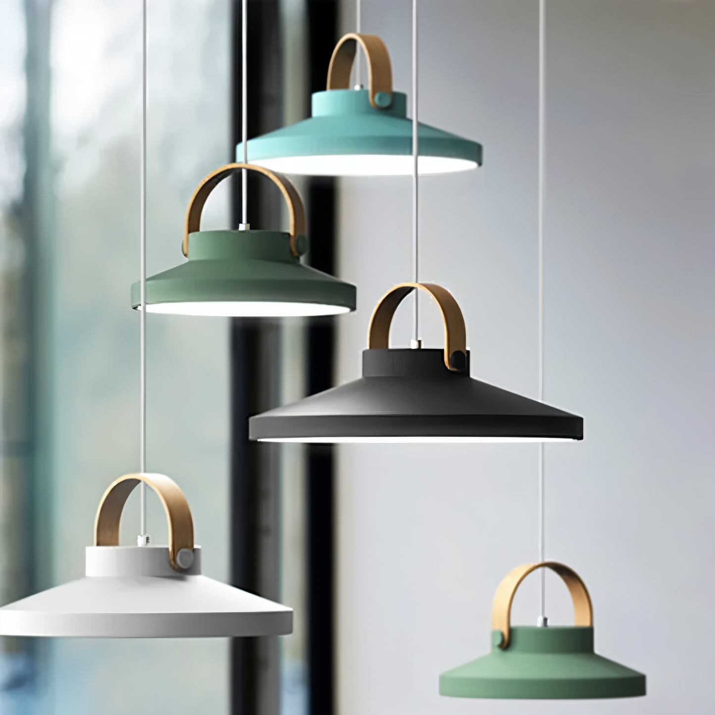 AuraShade | Minimalistisk & Holdbar Nordisk Loftlampe