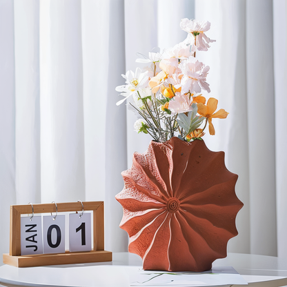 RusticCharm | Keramisk Blomster Vase