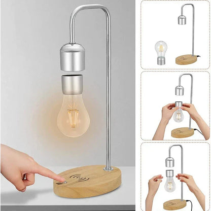 HoverGleam | Minimalistisk Magnetisk Svævende Bordlampe