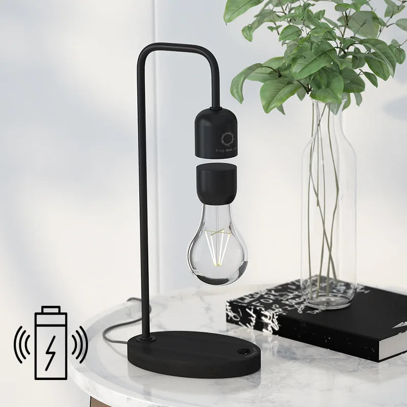 HoverGleam | Minimalistisk Magnetisk Svævende Bordlampe
