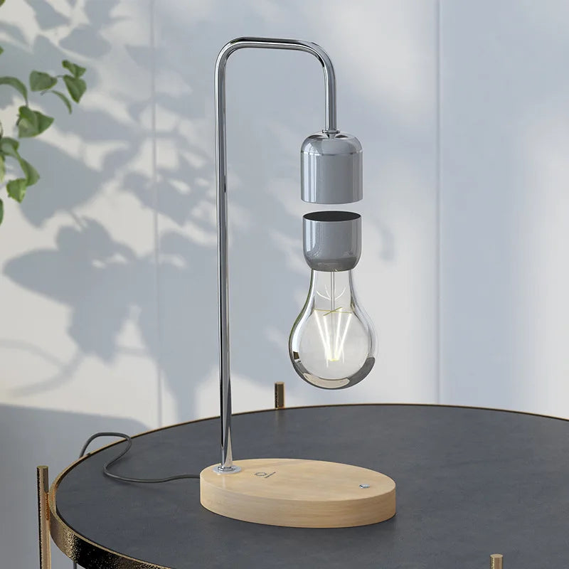 HoverGleam | Minimalistisk Magnetisk Svævende Bordlampe