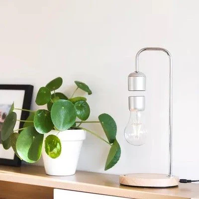 HoverGleam | Minimalistisk Magnetisk Svævende Bordlampe