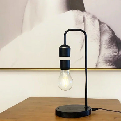 HoverGleam | Minimalistisk Magnetisk Svævende Bordlampe