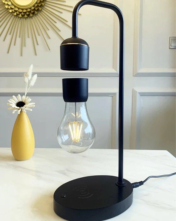 HoverGleam | Minimalistisk Magnetisk Svævende Bordlampe