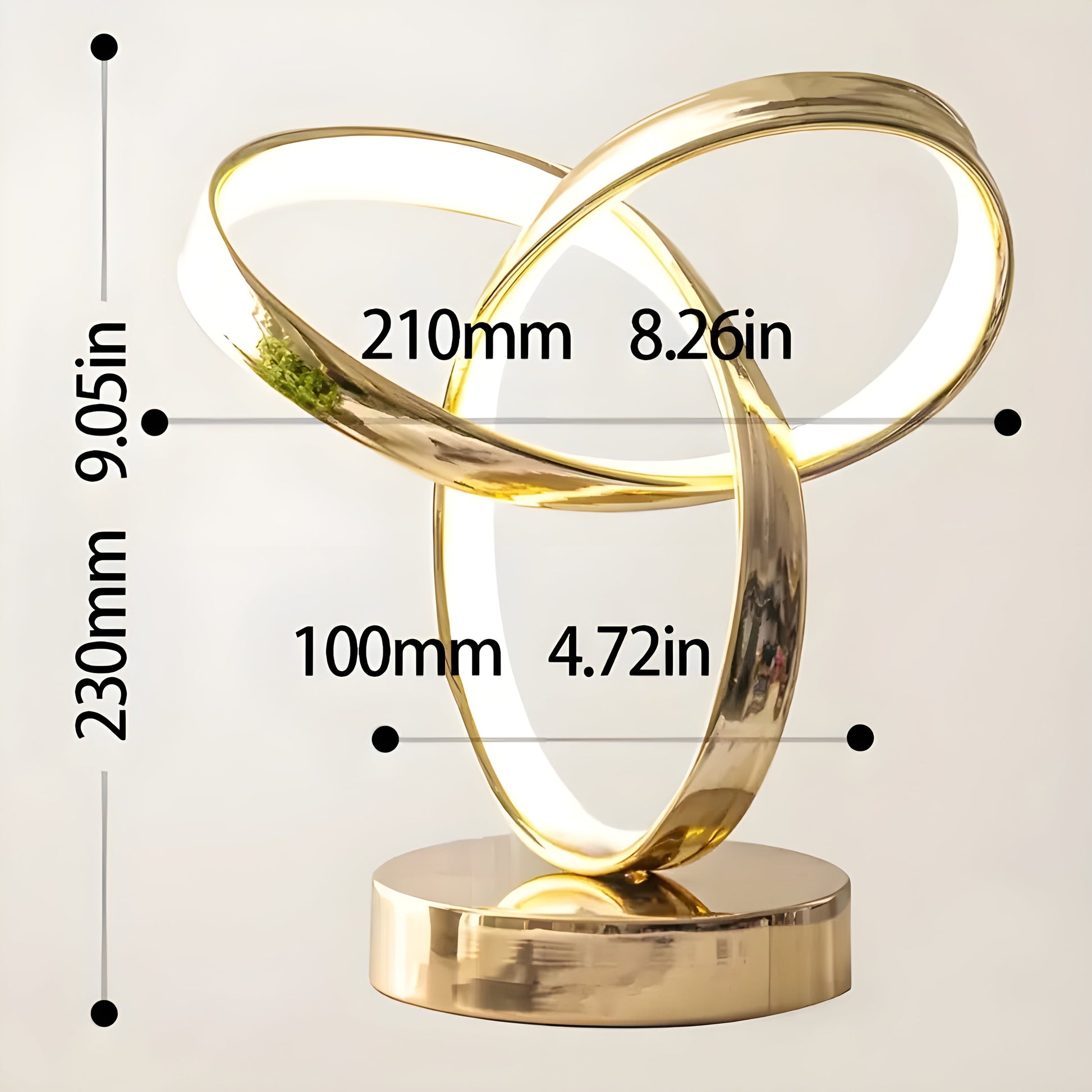 InfinityLuxe | Elegant Guld Bordlampe