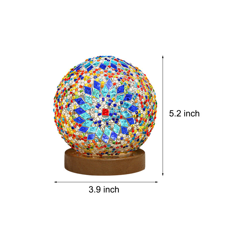 JadeWave | Mosaik Kugle Bordlampe