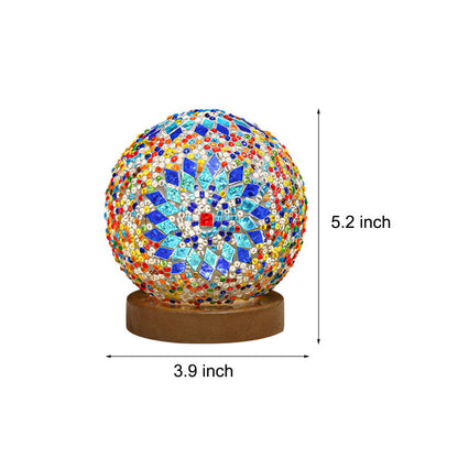 JadeWave | Mosaik Kugle Bordlampe
