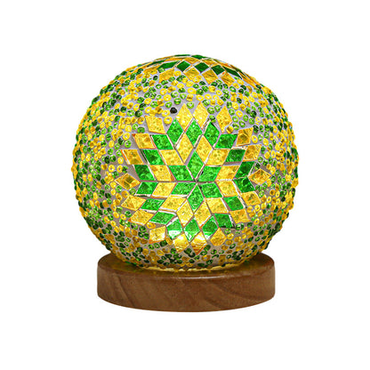JadeWave | Mosaik Kugle Bordlampe