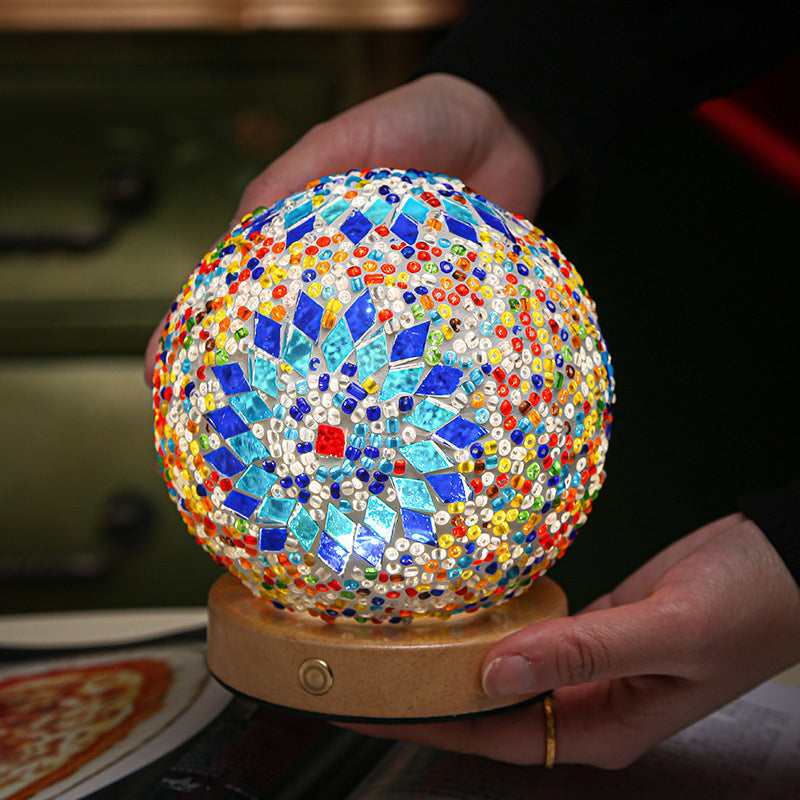 JadeWave | Mosaik Kugle Bordlampe