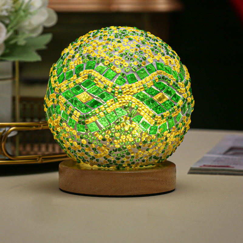 JadeWave | Mosaik Kugle Bordlampe