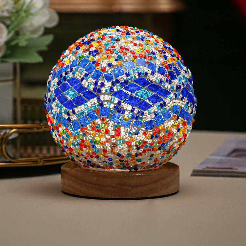 JadeWave | Mosaik Kugle Bordlampe