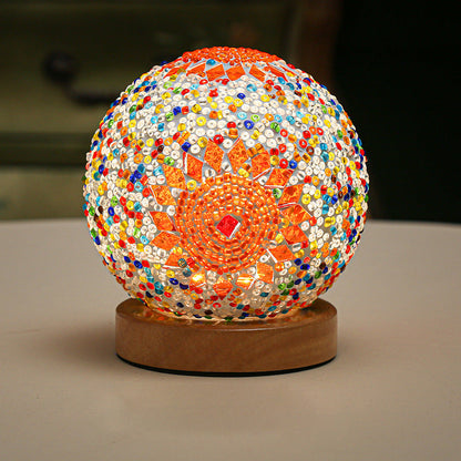 JadeWave | Mosaik Kugle Bordlampe