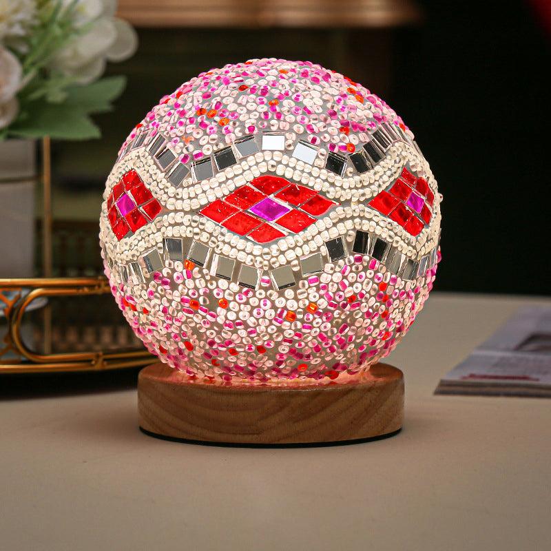 JadeWave | Mosaik Kugle Bordlampe