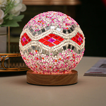 JadeWave | Mosaik Kugle Bordlampe